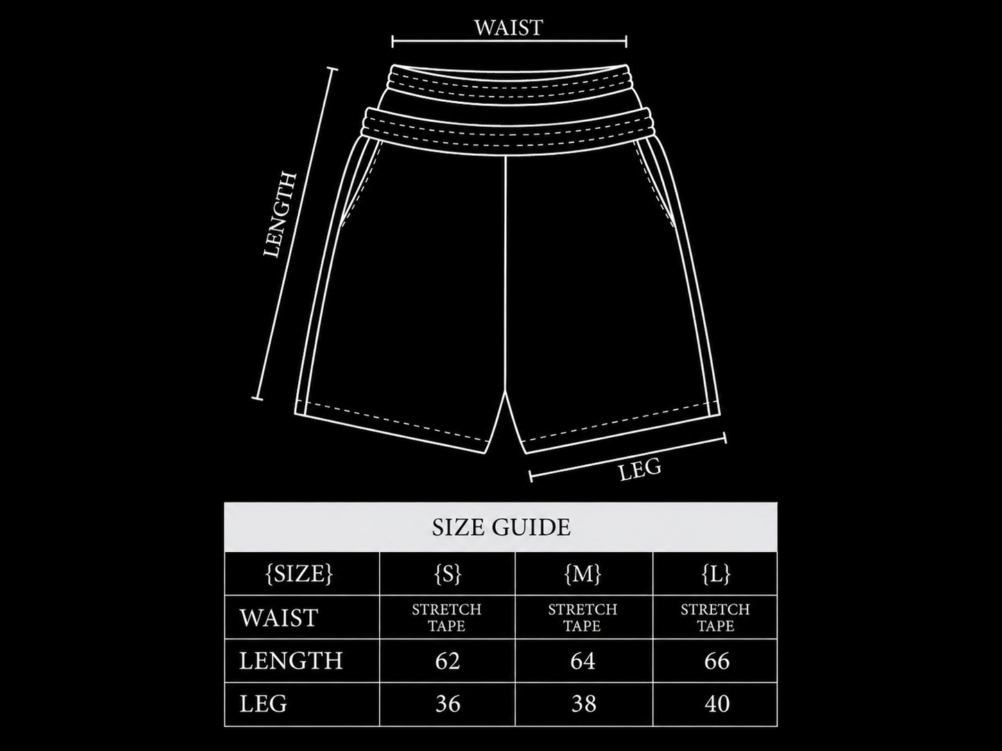 BLACK BREACH SHORTS
