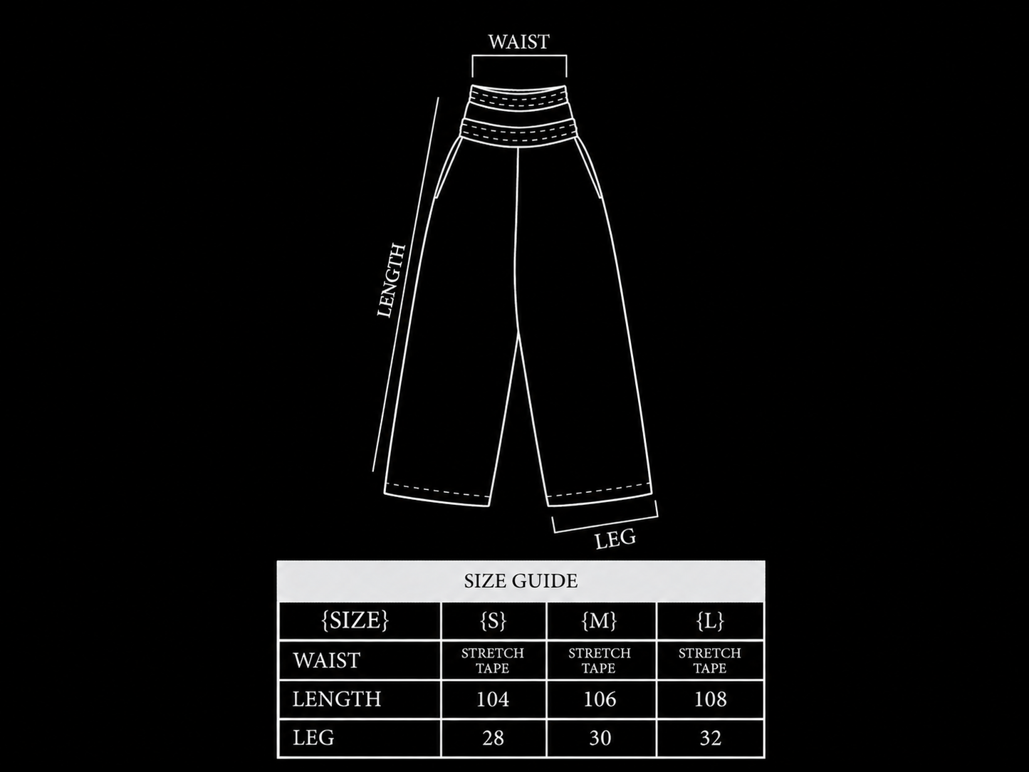 BLACK BREACH PANTS